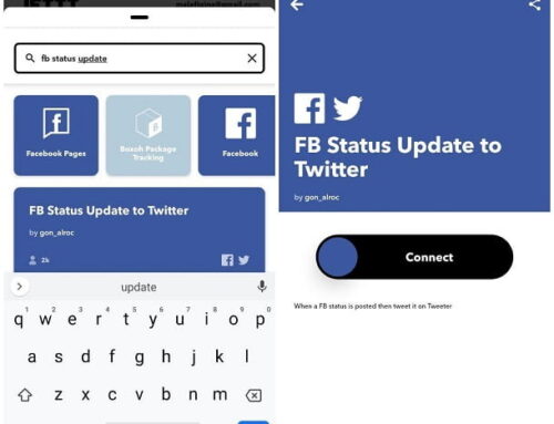 Cum se conectează Twitter la Facebook